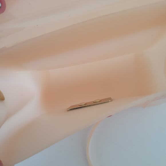 Furla Candy Bon Bon Mini Crossbody Shoulder Bag In Peachy Nude Jelly Small - Picture 4 of 12